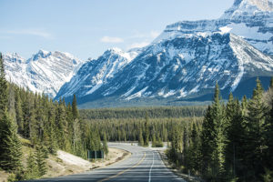 Road to Jasper National Park
