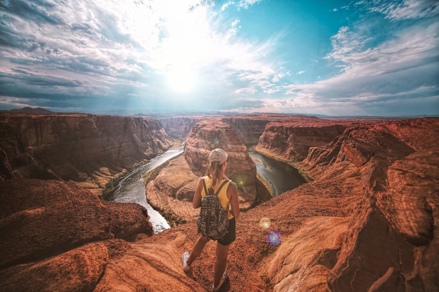 Girl at Horseshoe Bend