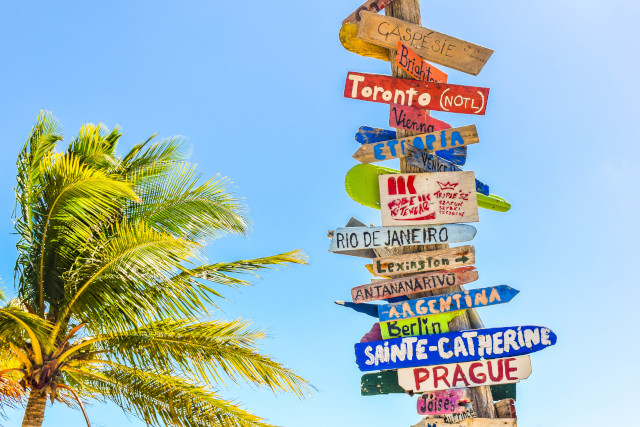 Travel Destination Signs