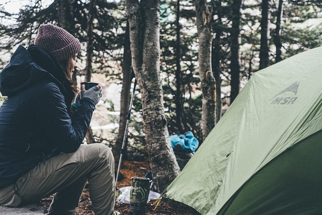 Girl Camping