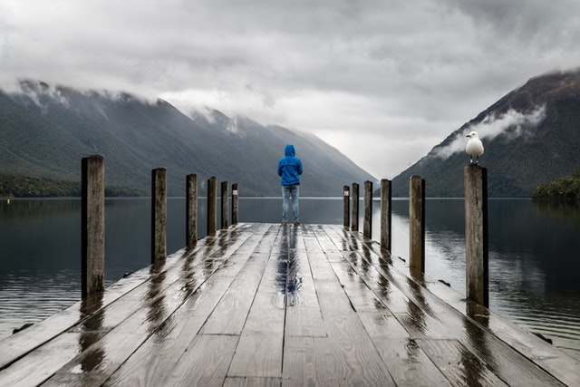 Rainy Wet Dock