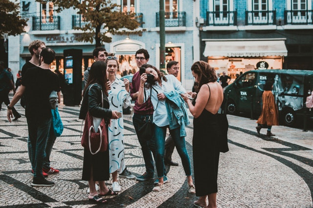 Group of People on the Street